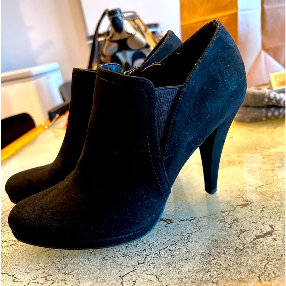 Fergalicious Ankle Bootie Heels